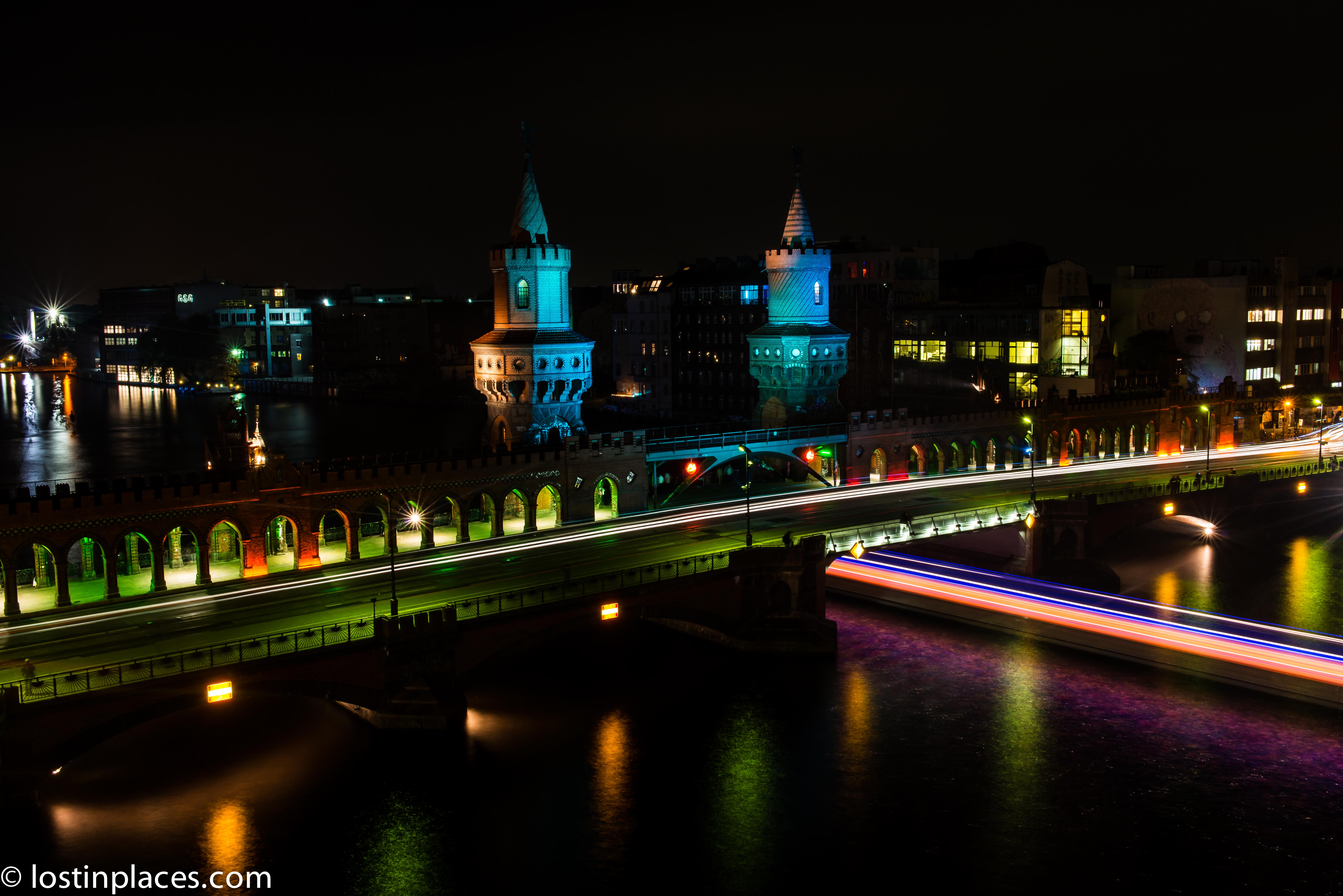 Oberbaumbrücke bei Nacht